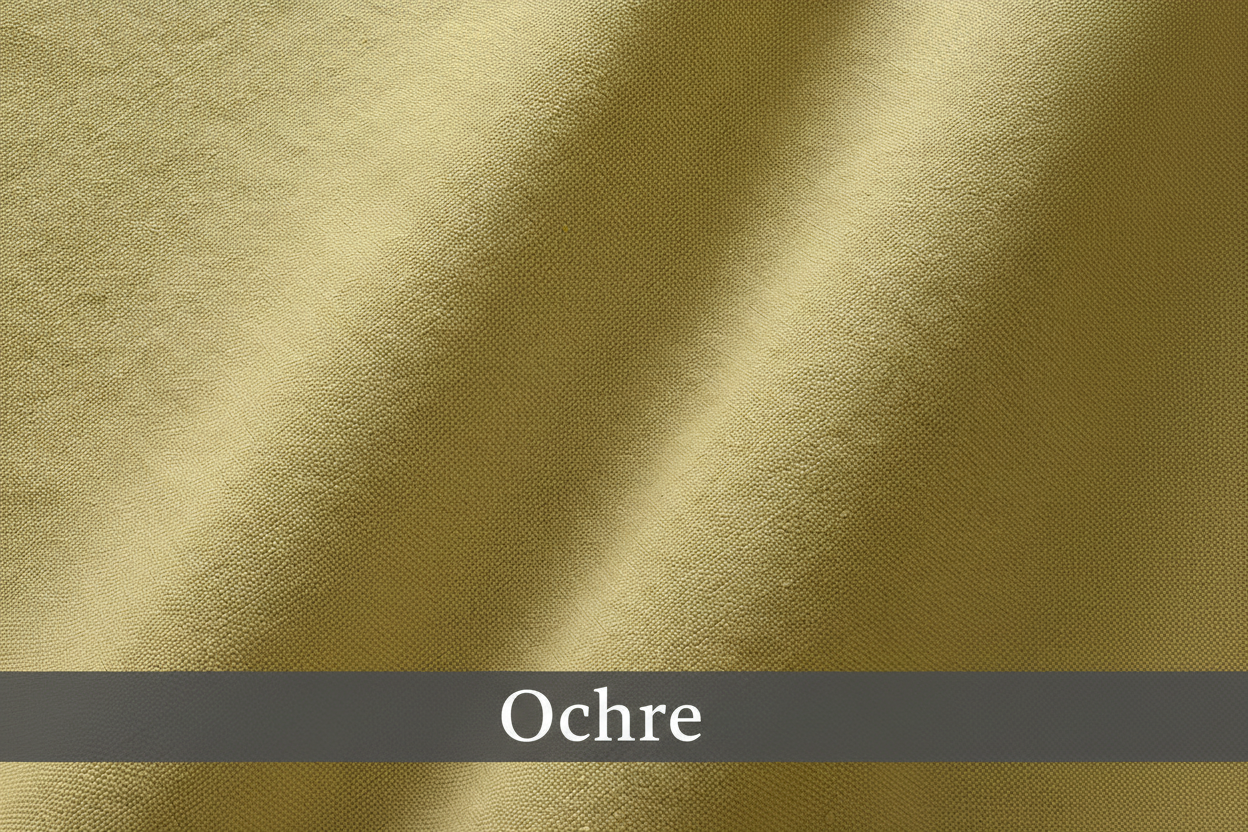 Ochre fabric swatch